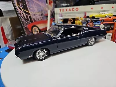 Vintage Maisto 1969 Ford Torino Talladega-blue-w/black Hood Beautiful Car 🚗 #2  • $22.95