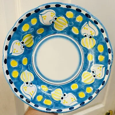 Vietri Pottery-Campagna Style Pattern 9’’ Pasta Plate Made/Painted By Hand-Italy • $36.99