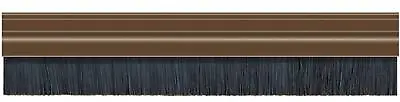 Exitex Brush Bristle Strip Door Seal Draught Excluder Dust Brown PVC • £8.08