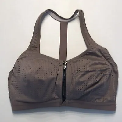 Victoria Sport BRA KNOCKOUT Layered Victoria’s Secret Taupe Brown Perforated 34D • $27.99