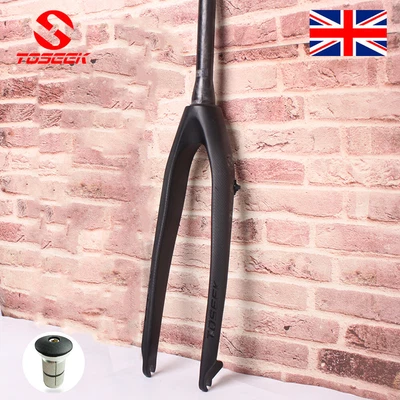 £75.35 • Buy ​TOSEEK Tapered Rigid Fork 26/27.5/29 Inch Carbon Fiber MTB Bike Disc Brake Fork