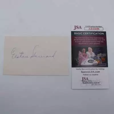 Elston Howard Signed 3x5 Index Card New York Yankees Autograph JSA COA D11484 • $59.99
