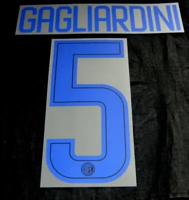 Inter Milan Gagliardini 5Football Shirt Name/Number Set Kit Away Serie A 2017/18 • £13.39