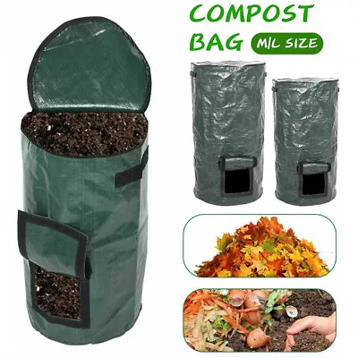 1-5Pcs Compost Bin BagsBig Compost BagGarden Compost Bin Bags 34 Gallon • £7.99