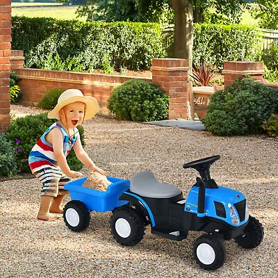 £88.99 • Buy COSTWAY Ride On Tractor And Trailer 6V Battery Powered Electric Kids Toy Car 