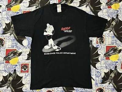 Y2K 2000’s Miami Dade D.A.R.E. Program Shirt Sz M • $20