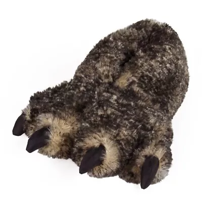 Timber Wolf Paw Slippers - Brown Animal Claw Feet Slippers For Men And Women • $24.47