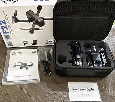 Contixo F22 Foldable Quadcopter Drone 2KGPSCamera-Black OPEN BOX NEW CONDITION • $75