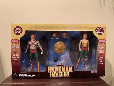 $45.42 • Buy DC Direct Hawkman & Hawkgirl Deluxe Action Figure Set Sealed DC 2000