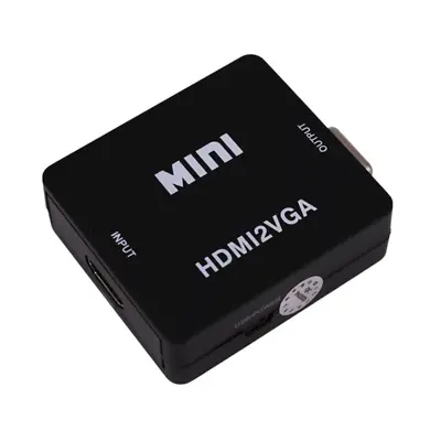 HDMI To VGA Mini Full HD Video 1080P Audio Converter Adapter For PC TV Monitor • $12.96