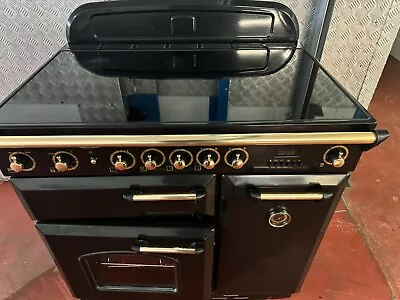 All Electric Rangemaster 90 Range Cooker In Black/ Brass. • £999