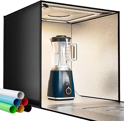 Photo Light Box Photography  Bi-Color Dimmable 24 X 24 Inch Background Studio S • $161.99