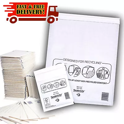 100x A/000 JL000 WHITE MAIL LITE LITES PADDED BUBBLE BAGS ENVELOPES 110 X 160mm • £12.10