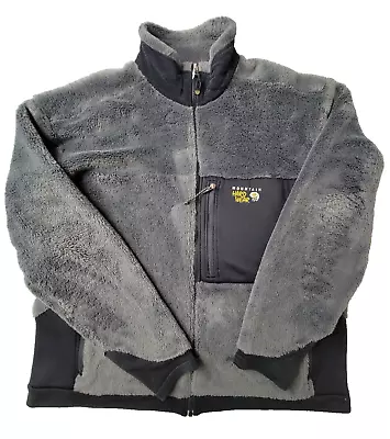 Mountain Hardwear Vintage Gray Fleece Polartec Zip Jacket Mens 2XL XXL • $53.99