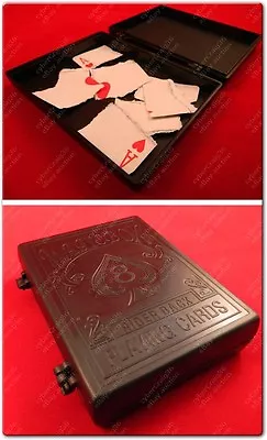 £4.99 • Buy Magic Card Box Change Switch Vanish Appear Gimmick Case Trick Torn Magnetic Swap