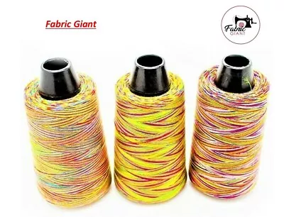 £6.85 • Buy Rainbow/Multi Colour Overlocker Thread 100% Polyester Sewing 3000 Yards