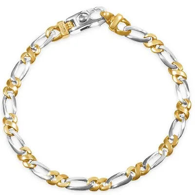 Men's Figaro Link 14k Gold (14gram) Or Platinum (23gram) 5.5mm Bracelet 8.5  • $1495