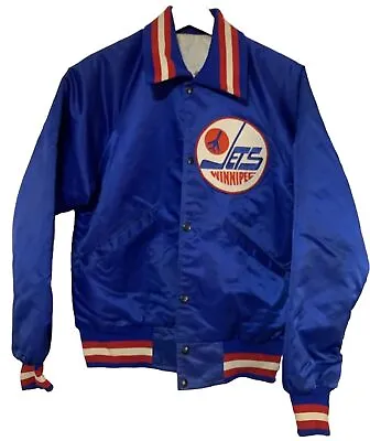 Vintage NHL Starter Winnipeg Jets Button-Up Jacket - Size M • $225