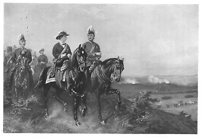 Original Rare Antique 1894 Steel Engraving - QUEEN VICTORIA AT ALDERSHOT • $35