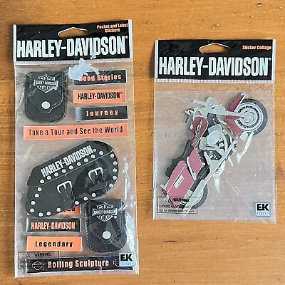 Jolee's Harley Davidson Road King Motorcycle Scrapbook Pocket Label Stickers EK • $14.99