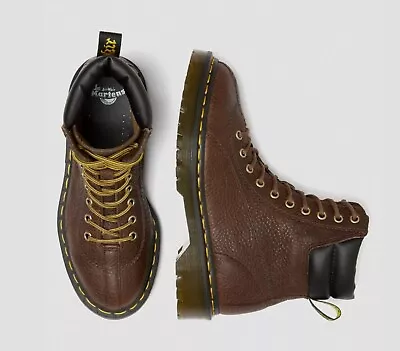 [Size US Men 7] Dr. Martens SANTO LEATHER PADDED COLLAR BOOTS • $65