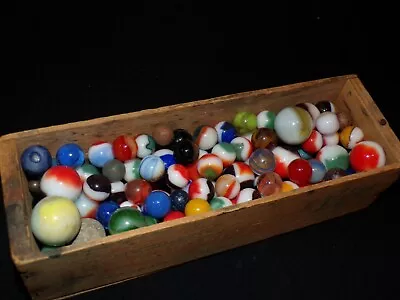 170 Older Marbles Swirls Shooters Marble Lot • $24.75