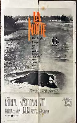 La Notte Int'l 1sh 1961 Michelangelo Antonioni Jeanne Moreau Marcello Mastroi • $50