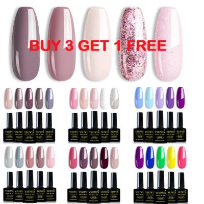 £5.89 • Buy 5PCS Nail Gel Polish Set Soak Off UV LED Colour Base Top Coat Nail Varnish UK