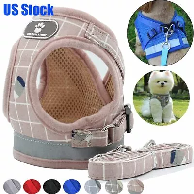 Mesh Padded Soft Puppy Pet Dog Harness Breathable Comfortable Many Colors S M L • $5.99