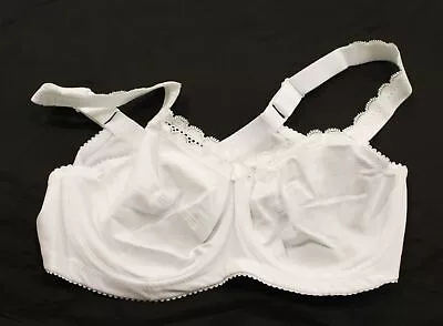 Miss Mary Of Sweden Women's Underwired Cotton Comfort Bra DM9 White Size US:38C • $29.99