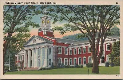 Postcard McKean County Court House Smethport PA  • $17.01