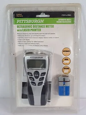 £21.34 • Buy Pittsburgh 67802 Ultrasonic Distance Meter New Sealed 