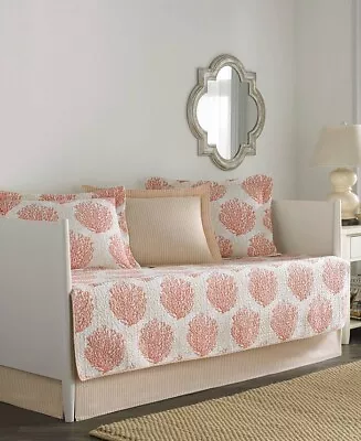 LAURA ASHLEY Coral Coast Daybed Quilt Set • $69.99