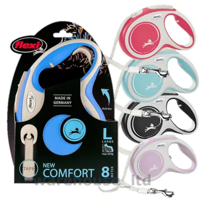 £8.99 • Buy Flexi New Comfort Dog Lead 8m Large Tape Retractable Dog Lead New 