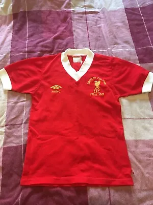 £450 • Buy  Liverpool Shirt Authentic Rare 1981 Paris European Cup Final 