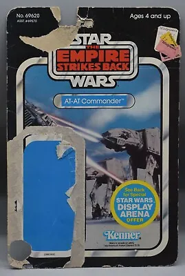 1981 Kenner STAR WARS Empire Strikes Back AT AT COMMANDER Cardback ESB 45A !!! • $10