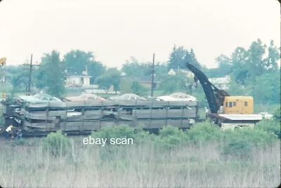 Original Slide: Milwaukee Road Wreck Cleanup Brookfield WI 1977 • $5