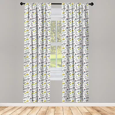 USA Curtains 2 Panel Set Liberty Manhattan • £23.99