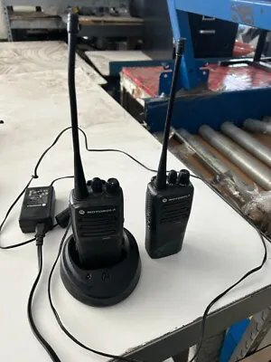 Pair Of Motorola CP200D Digital Uhf 403-470 MHz Fm 16 Channel Radios • $900