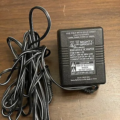 MIGHTY BRIGHT AC-DC ADAPTER 30811-TR Use Only With Gold Crest Lights Series • $8.99