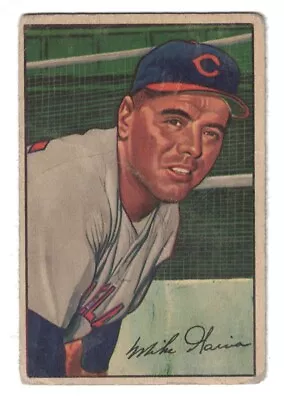 1952 BOWMAN #7 Mike Garcia Cleveland Indians G - VG • $4.75