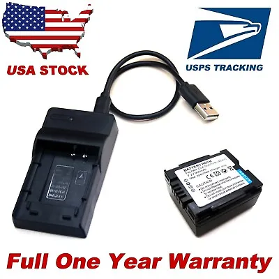 Battery / USB Charger For CGA-DU07 Panasonic PV-GS19 PV-GS29 PV-GS31 PV-GS32 NEW • $14.88