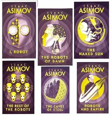 Isaac Asimov Robot Series 6 Books Collection Set (I Robot The Robots Of Dawn • £18.05
