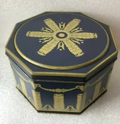 Vintage W & R Jacob & Co Biscuit Tin Octagonal Jasper Ware Printed Design  • £19.26