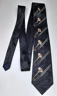 $4.99 • Buy Steven Harris Hand Made Trombone Mens Tie Euc