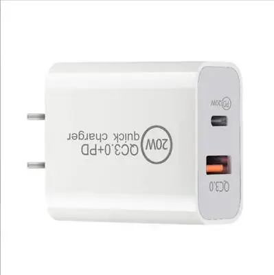 Portable 20W QC 3.0 PD USB-C Type C Phone/Tablet Fast Wall Charger Cable Adapter • $10.38