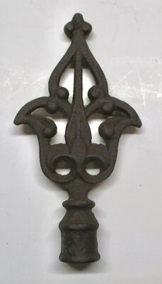 $24 • Buy Vintage Antique Ornate Large Cast Iron Light Lamp Shade Finial Replacement Part