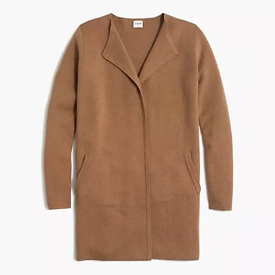 J. Crew Factory Size XXS Camel Brown Vanessa Sweater Jacket Cardigan GUC • $39.99