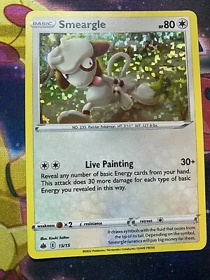 Smeargle 15/15 Holo McDonalds Promo 2022 Pokémon Card LP • $2.49