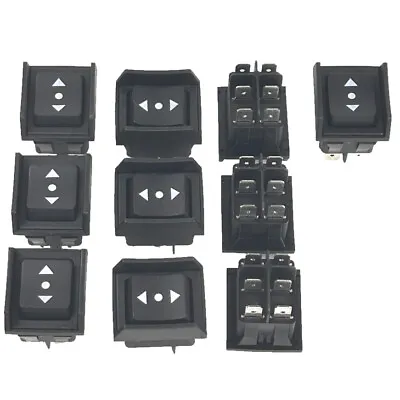 Bulk 10 PCS ON-OFF-ON Rocker Switch DPDT 15A 125V Guard Arrow Up/Down 3-Position • $18.99